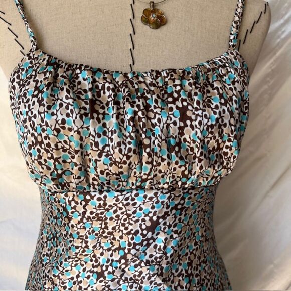 Iz Byer California Brown and blue y2k tank top - Picture 3 of 7